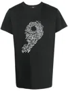 14bros Graphic-print Cotton T-shirt In Black