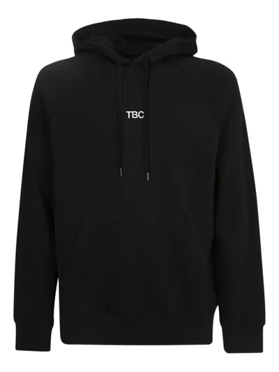 14bros Logo-embroidered Hoodie In Black