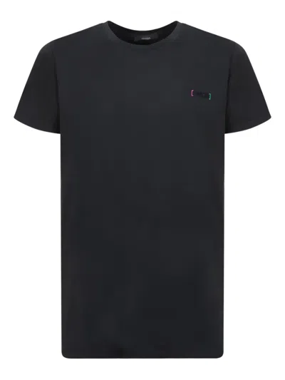 14bros Logo-embroidered T-shirt In Black
