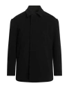 14bros Man Coat Black Size 42 Cotton, Viscose In Black