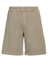 14bros Man Shorts & Bermuda Shorts Military Green Size M Cotton In Green