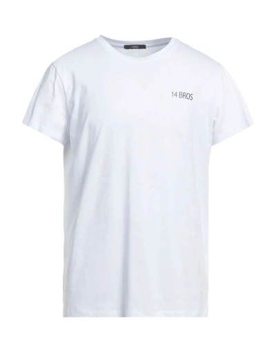 14BROS 14BROS MAN T-SHIRT WHITE SIZE XL COTTON