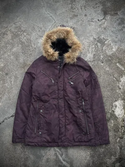 Pre-owned 14th Addiction Faux Fur Jacket Hoodie Intheattic Style Lgb Ifsix In Multi