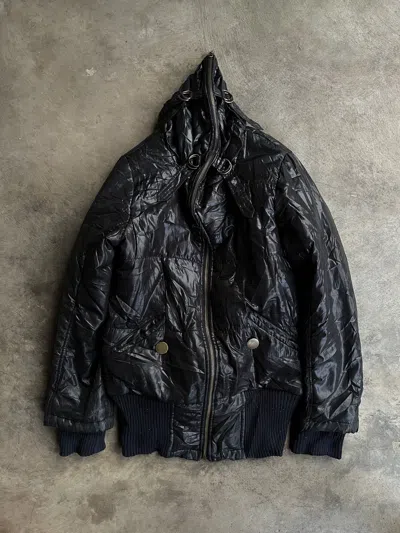 Pre-owned 14th Addiction Japanese Celegossip Bondage Puffer Gothic Seditionaries Punk In Black