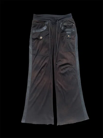 Pre-owned 14th Addiction Sheep Skin Cargo Sweatpants In Brown