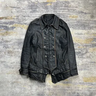 Pre-owned 14th Addiction X Le Grande Bleu L G B Very Ppfm Napoleon Leather Jacket Vkei Style