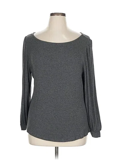 Pre-owned 14th & Union 3/4 Sleeve T-shirt In Gray