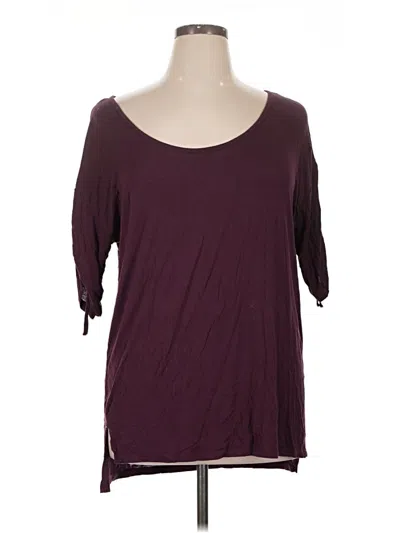 Pre-owned 14th & Union 3/4 Sleeve T-shirt In Burgundy