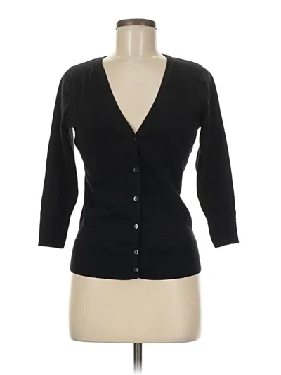 Pre-owned 14th & Union Cardigan Sweater In Black