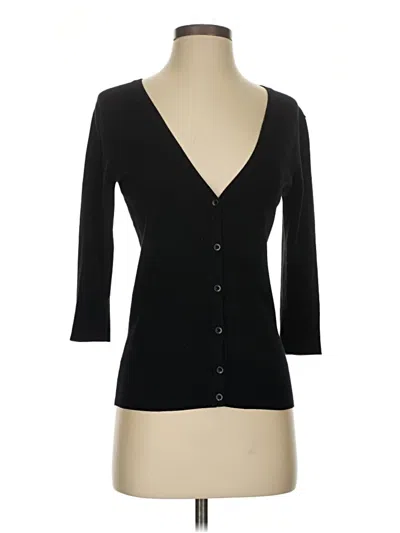 Pre-owned 14th & Union Cardigan Sweater In Black