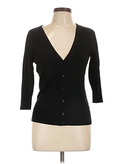 Pre-owned 14th & Union Cardigan Sweater In Black