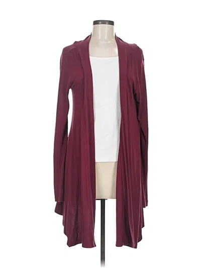 Pre-owned 14th & Union Cardigan Sweater In Burgundy
