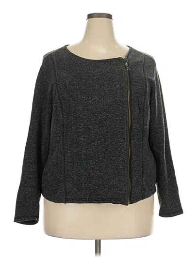 Pre-owned 14th & Union Cardigan Sweater In Gray