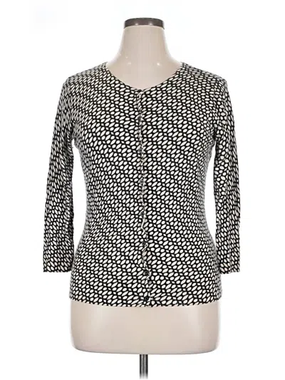 Pre-owned 14th & Union Cardigan Sweater In Ivory