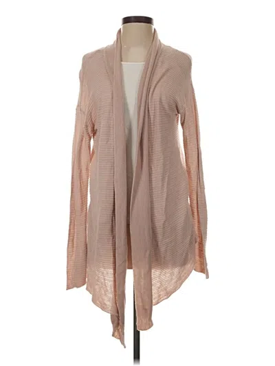 Pre-owned 14th & Union Cardigan Sweater In Tan