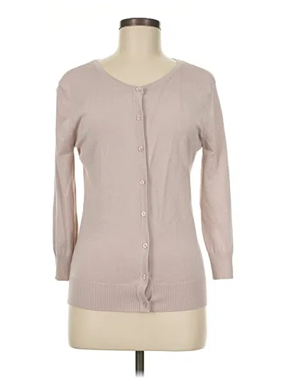 Pre-owned 14th & Union Cardigan Sweater In Tan