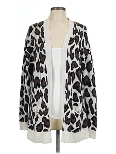 Pre-owned 14th & Union Cardigan Sweater In White