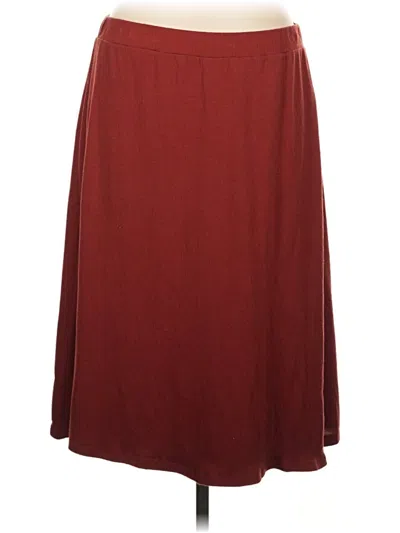 Pre-owned 14th & Union Casual Skirt In Burgundy