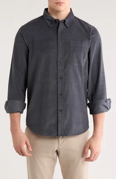 14th & Union Corduroy Button-down Shirt In Gray