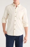 14th & Union Corduroy Button-down Shirt In Neutral