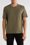 14th & Union Slub Cotton Crewneck T-shirt In Green