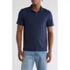 14th & Union Slub Cotton Polo In Blue