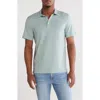 14th & Union Cotton & Modal Polo In Grey Blue