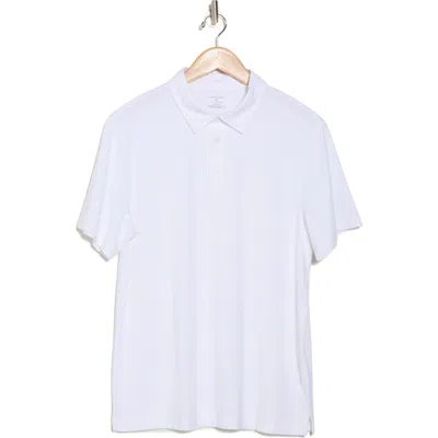 14th & Union Cotton & Modal Polo In White