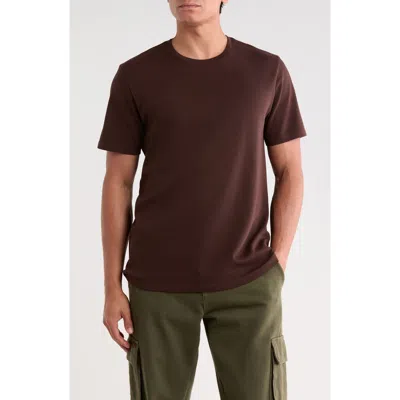 14th & Union Cotton Crew T-shirt In Brown