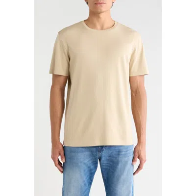 14th & Union Cotton Crew T-shirt In Tan Nantucket