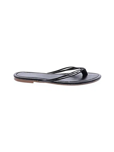Pre-owned 14th & Union Flip Flops In Black