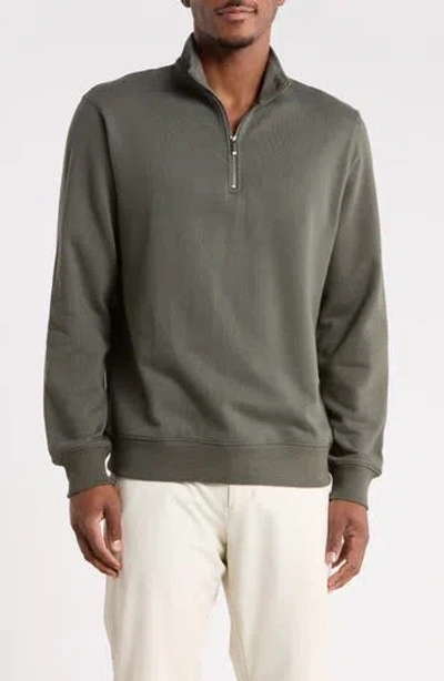 14th & Union French Terry Quarter Zip Sweatshirt In Gray