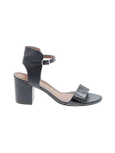 Pre-owned 14th & Union Heels In Black