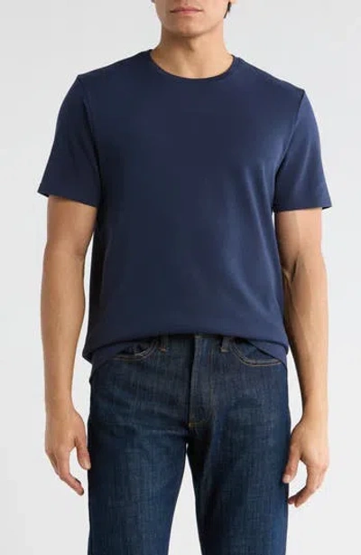 14th & Union Interlock T-shirt In Blue
