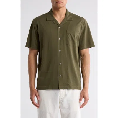 14th & Union Jersey Short Sleeve Button-up Resort Shirt