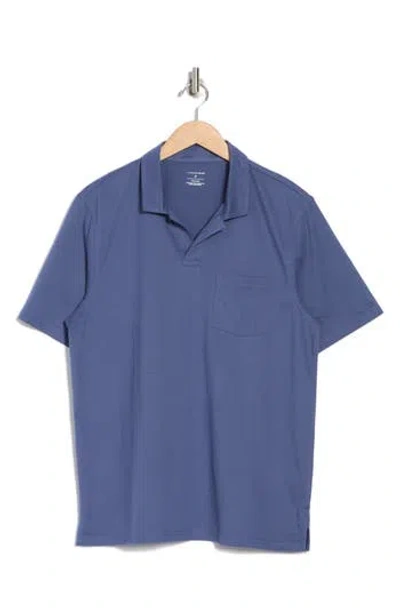 14th & Union Johnny Collar Polo In Blue Indigo