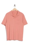 14th & Union Johnny Collar Polo In Pink Desert