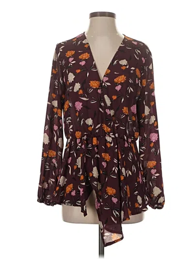 Pre-owned 14th & Union Kimono In Brown
