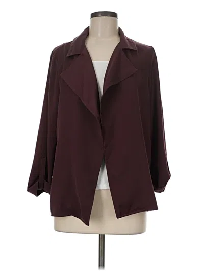 Pre-owned 14th & Union Kimono In Burgundy