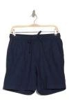 14th & Union Linen & Cotton Blend Drawstring Shorts