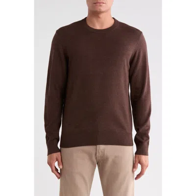14th & Union Long Sleeve Crew Sweater In Animal Print