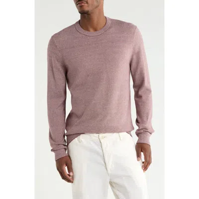 14th & Union Long Sleeve Crew Sweater In Pink