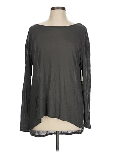 Pre-owned 14th & Union Long Sleeve T-shirt In Gray