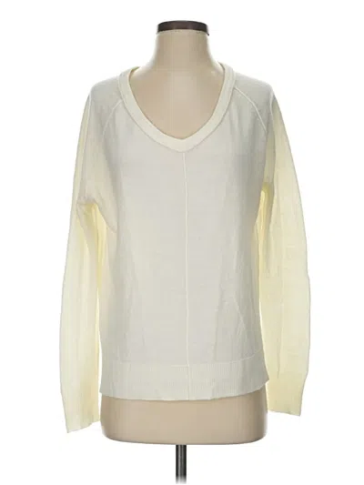 Pre-owned 14th & Union Long Sleeve T-shirt In White