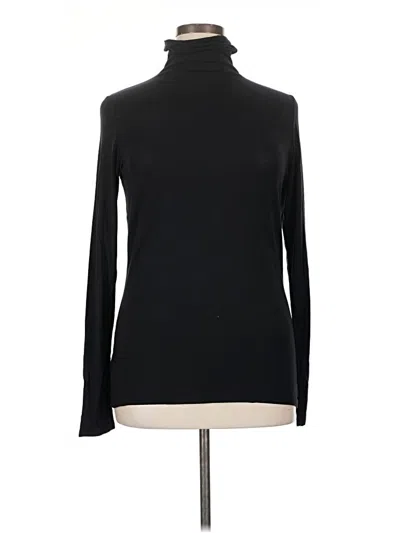 Pre-owned 14th & Union Long Sleeve Turtleneck In Black