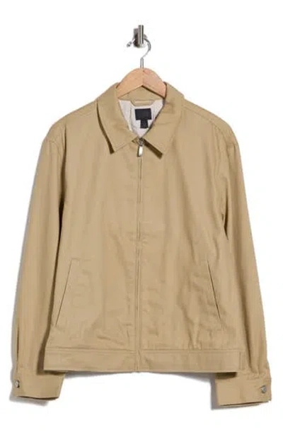 14th & Union Mechanic Zip Jacket In Tan Travertine