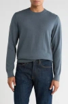 14th & Union Organic Cotton & Cashmere Blend Crewneck Sweater In Blue