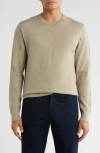 14th & Union Organic Cotton & Cashmere Blend Crewneck Sweater In Green
