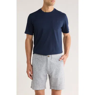 14th & Union Peached Jersey Pocket T-shirt In Blue