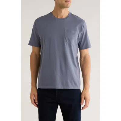 14th & Union Peached Jersey Pocket T-shirt In Gray